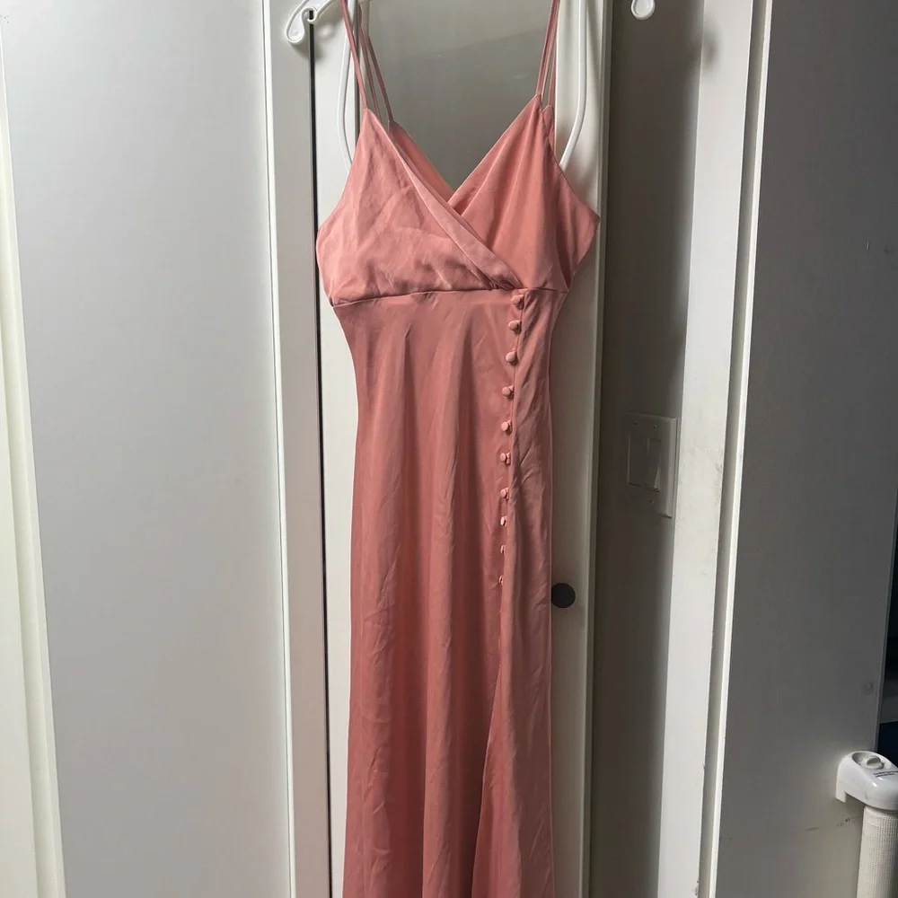 Zara Pink Dress with Button Detail - Picture 7 of 7
